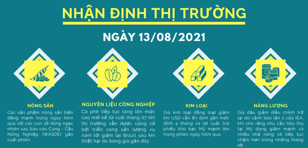 nhận định thị trường hàng hóa phái sinh ngày 13.08